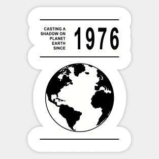 1976 birthday Sticker